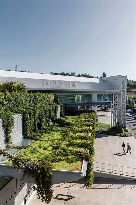 prada di guido canali|guido canali conceives prada's industrial HQ as a 'garden factory'.